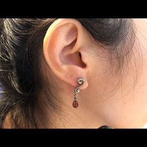 925 stamped sliver earrings